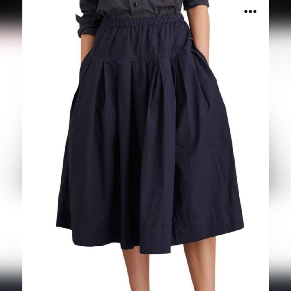 Alex Mill paper poplin skirt